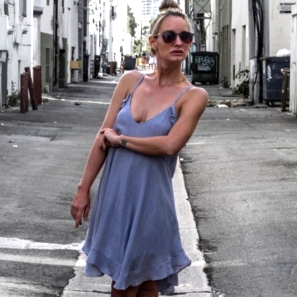 NEW! Honey Punch- Lavender Ruffled Dress